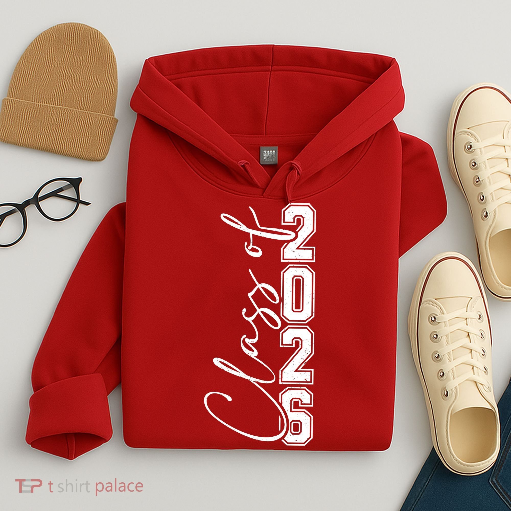Class Of 2026 Senior Grads Graduation Front And Back Hoodie