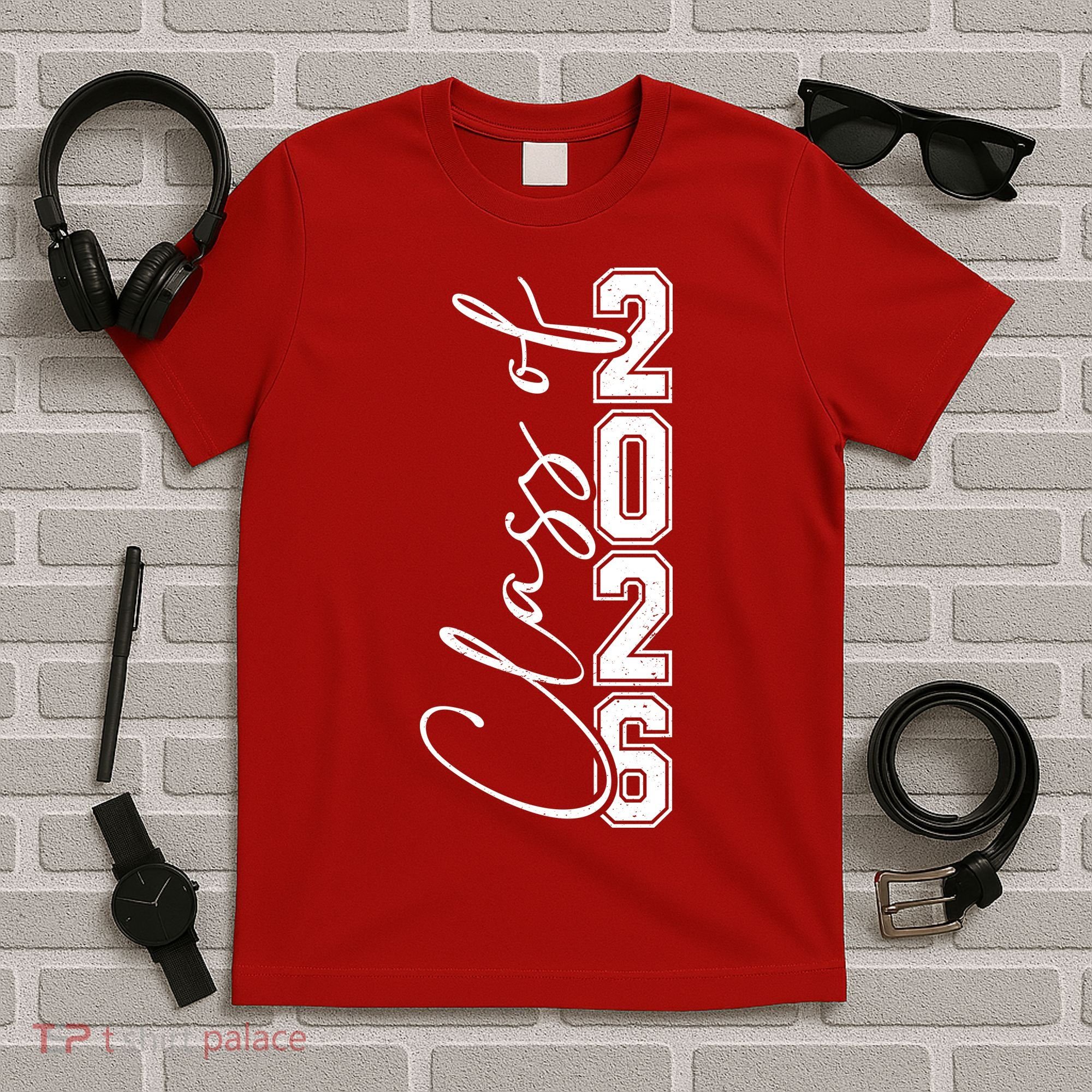 Class Of 2026 Senior Grads Graduation Front And Back T-Shirt