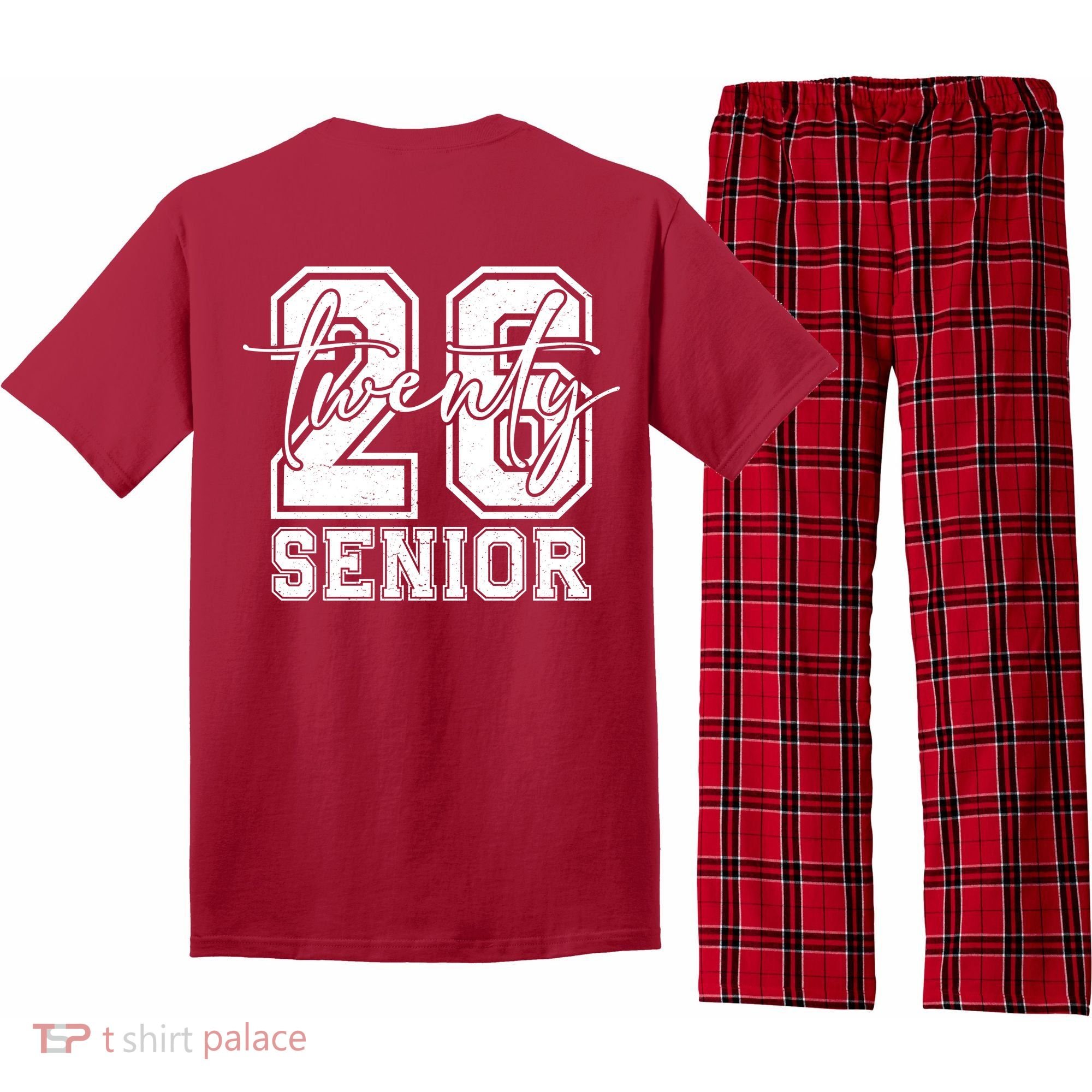 Class Of 2026 Senior Grads Graduation Front And Back Pajama Set