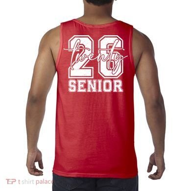 Class Of 2026 Senior Grads Graduation Front And Back Tank Top back