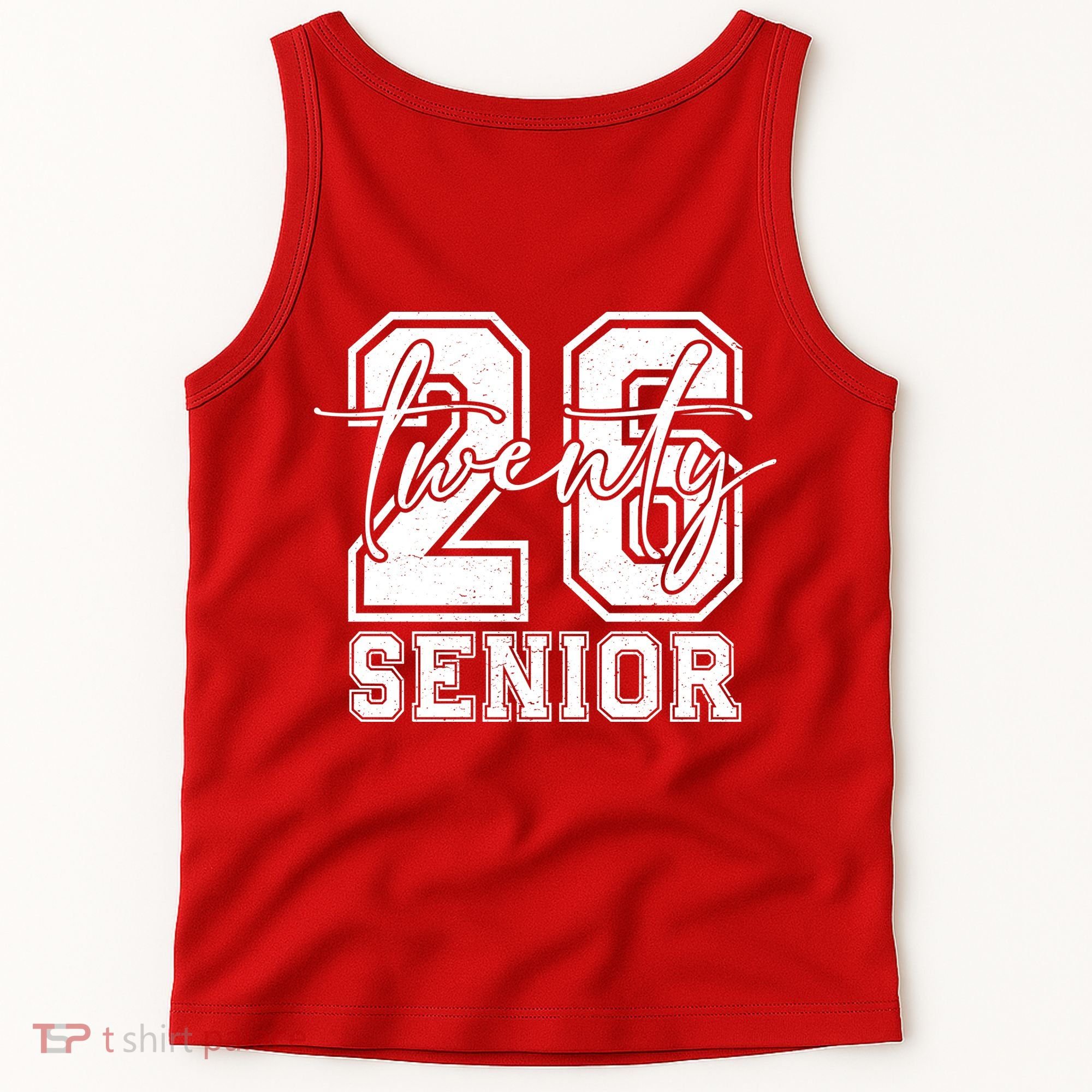 Class Of 2026 Senior Grads Graduation Front And Back Tank Top
