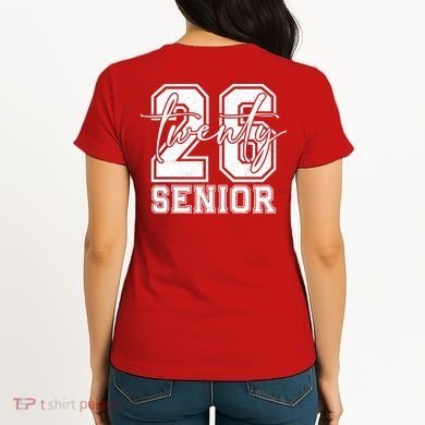 Class Of 2026 Senior Grads Graduation Front And Back Women's T-Shirt back