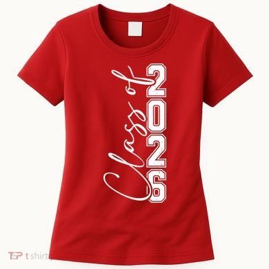Class Of 2026 Senior Grads Graduation Front And Back Women's T-Shirt