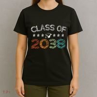 Class Of 2038 Grow With Me First Day School T-Shirt thumb 4