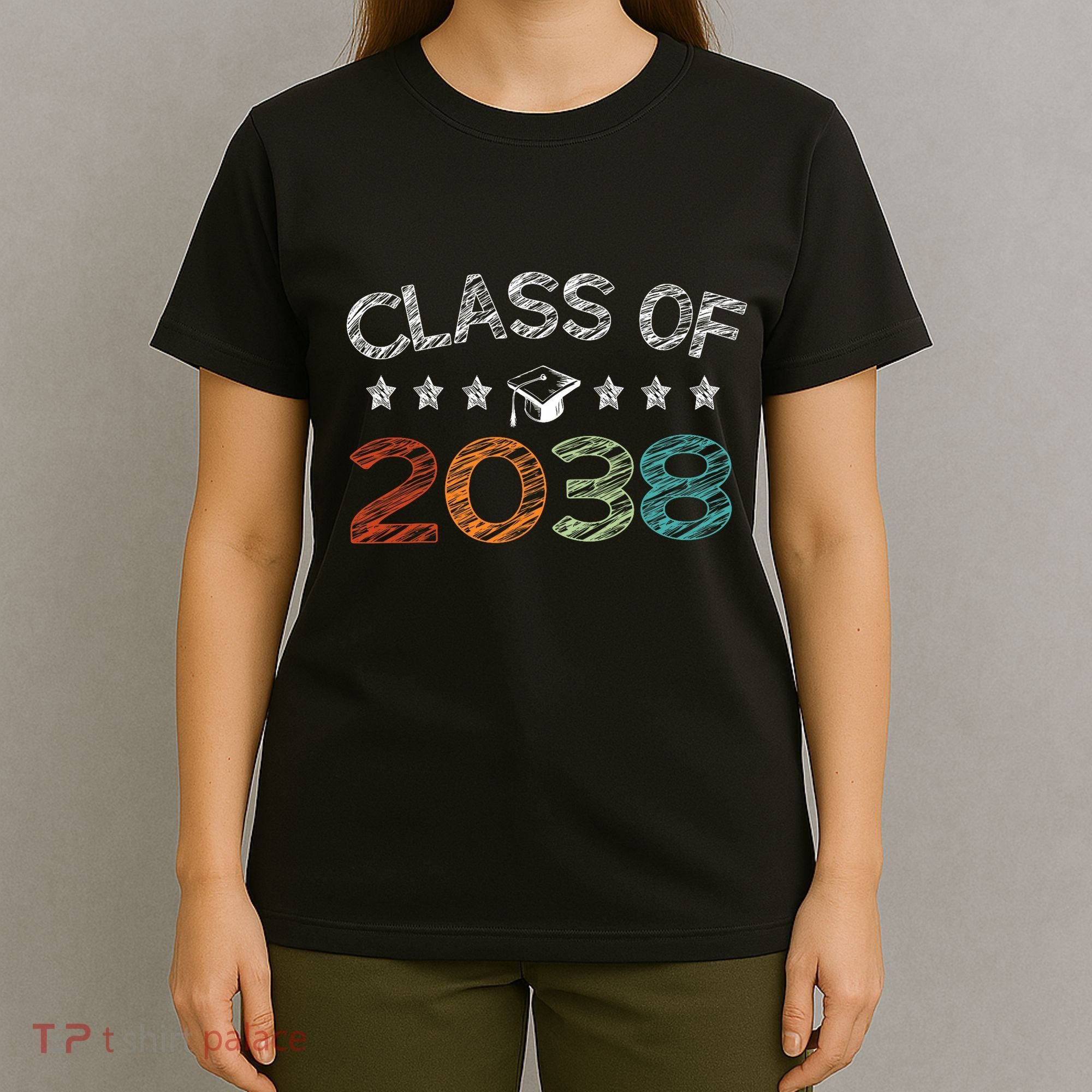Class Of 2038 Grow With Me First Day School T-Shirt