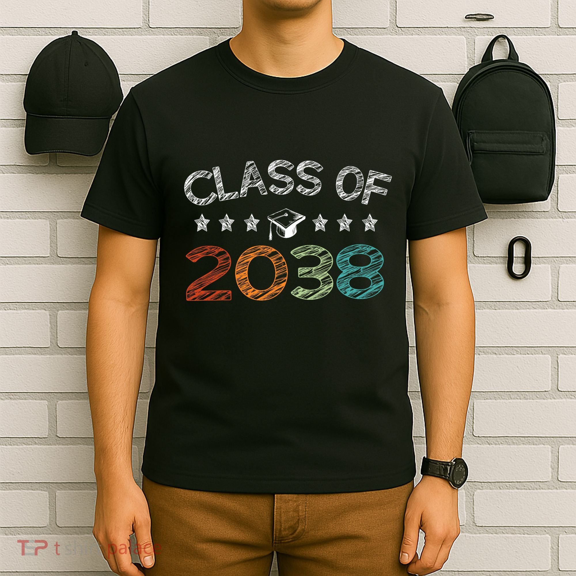 Class Of 2038 Grow With Me First Day School T-Shirt