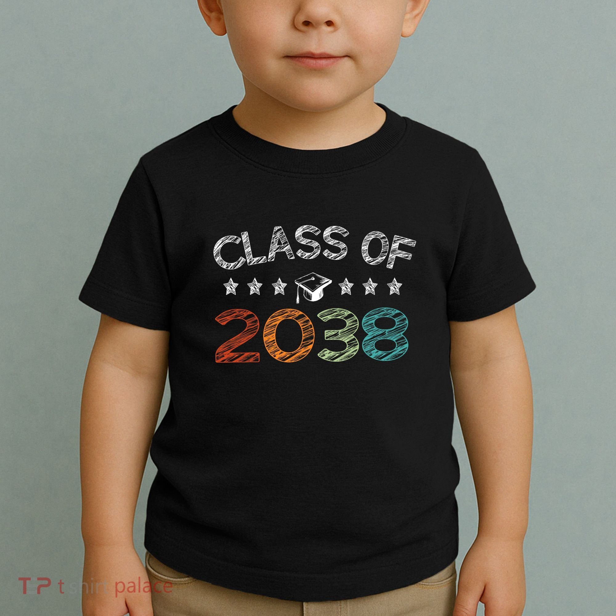 Class Of 2038 Grow With Me First Day School Toddler T-Shirt
