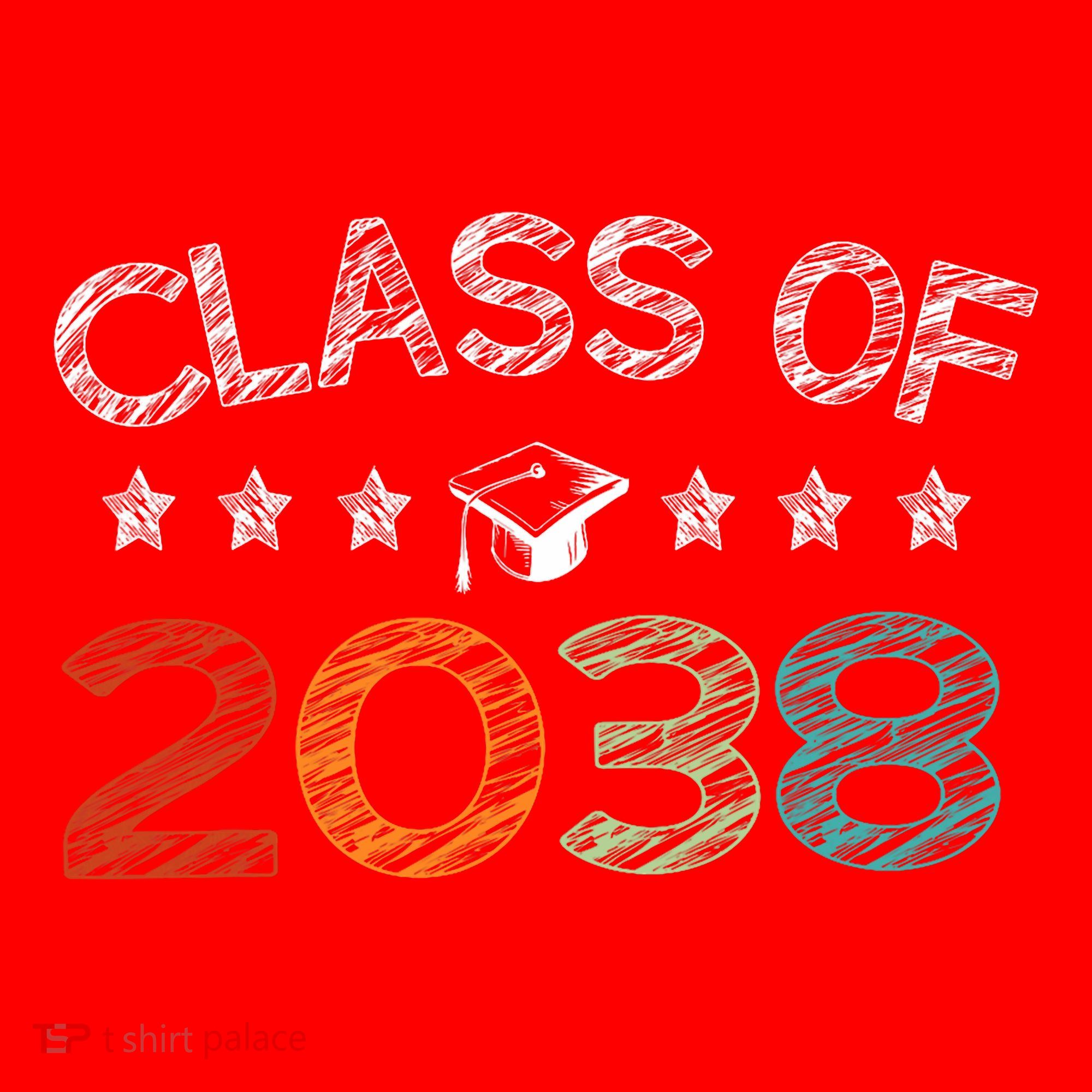 Class Of 2038 Grow With Me First Day School Santa Hat