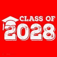 Class Of 2028 Senior Graduation 2028 Santa Hat thumb 1