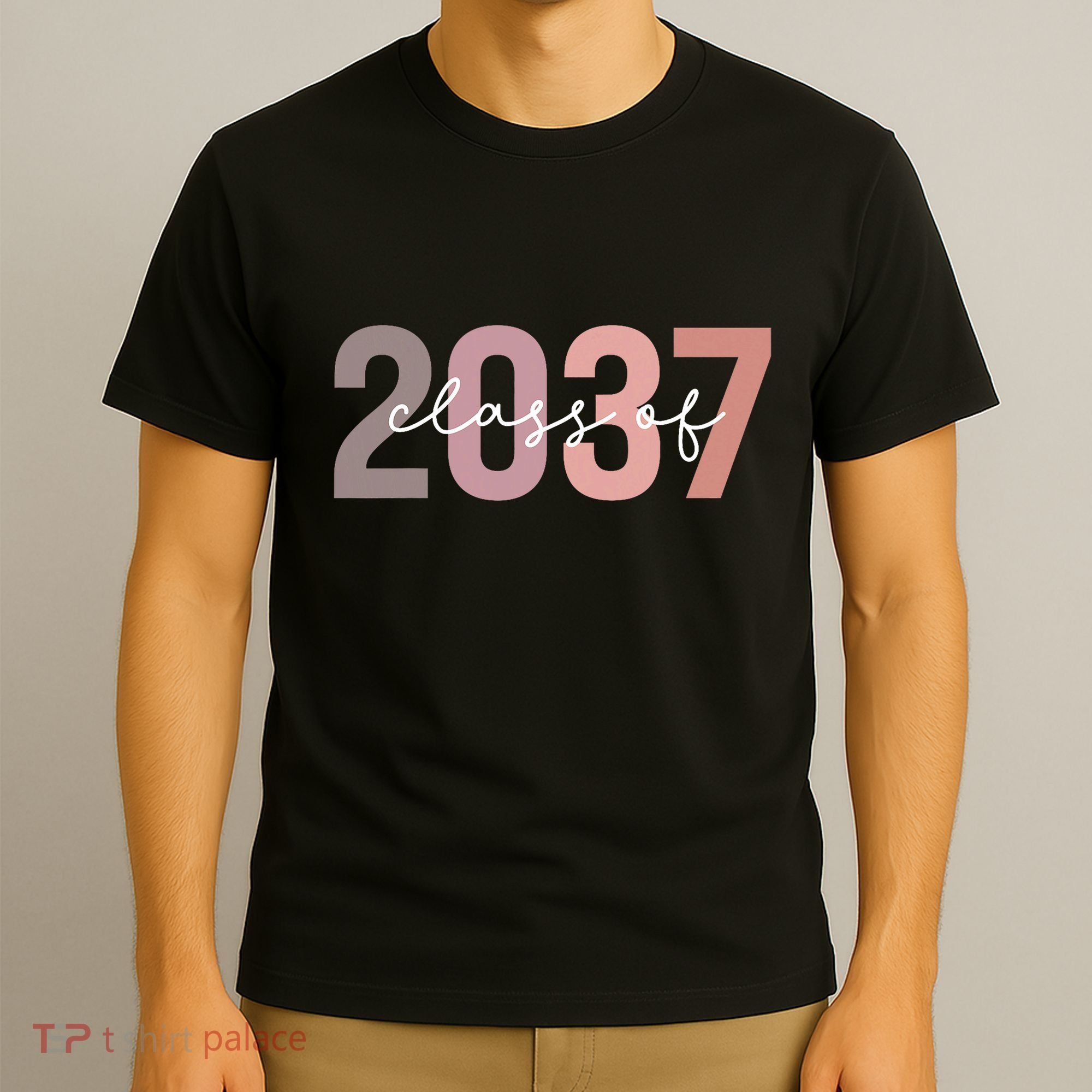 Class Of 2037 Grow With Me First Day Of School Graduation T-Shirt