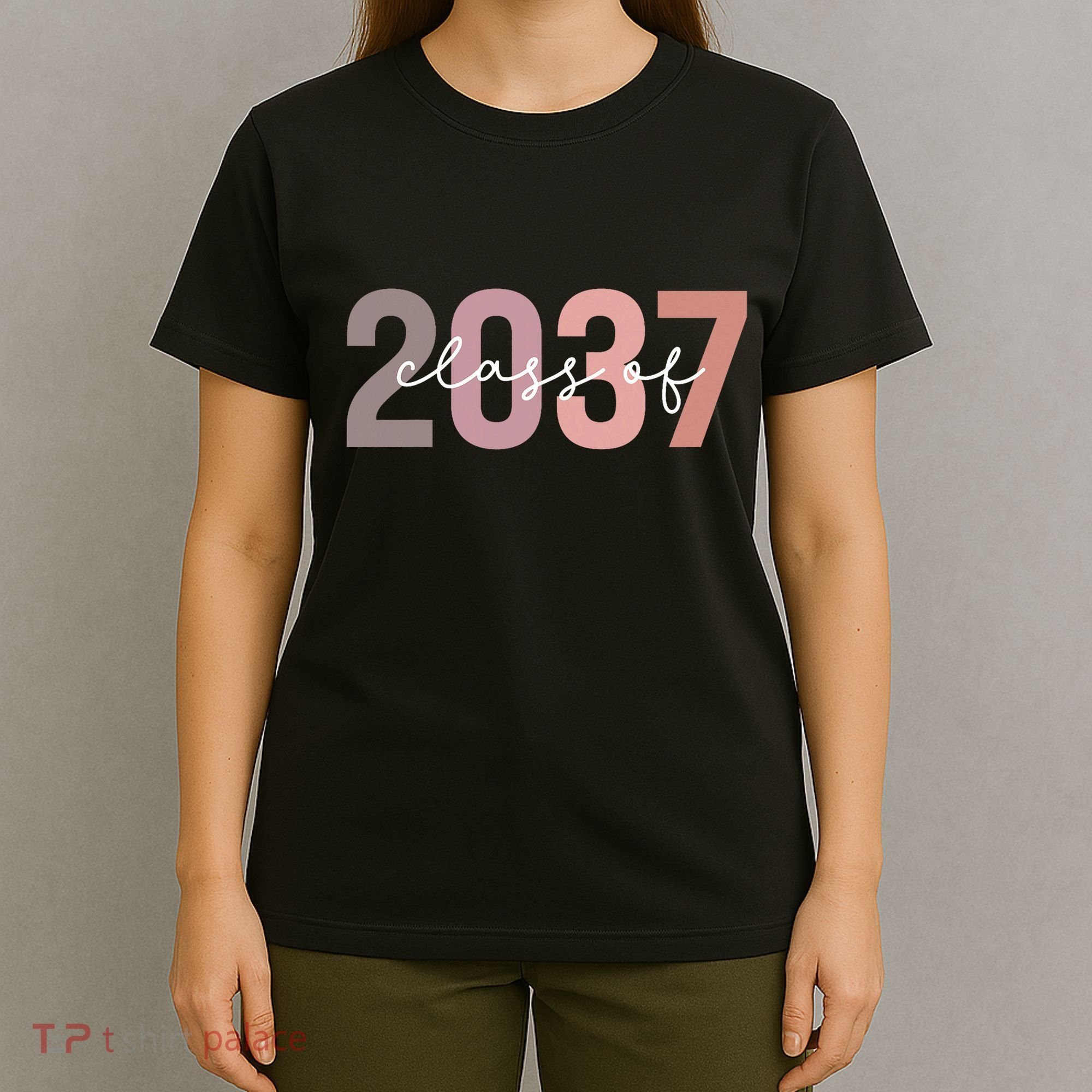 Class Of 2037 Grow With Me First Day Of School Graduation T-Shirt