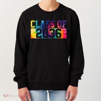 Class Of 2036 Graduation First Day Tie Dye Women's Sweatshirt