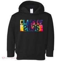 Class Of 2036 Graduation First Day Tie Dye Toddler Hoodie thumb 0