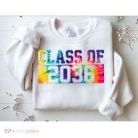 Class Of 2036 Graduation First Day Tie Dye Sweatshirt thumb 2