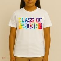 Class Of 2036 Graduation First Day Tie Dye T-Shirt thumb 4