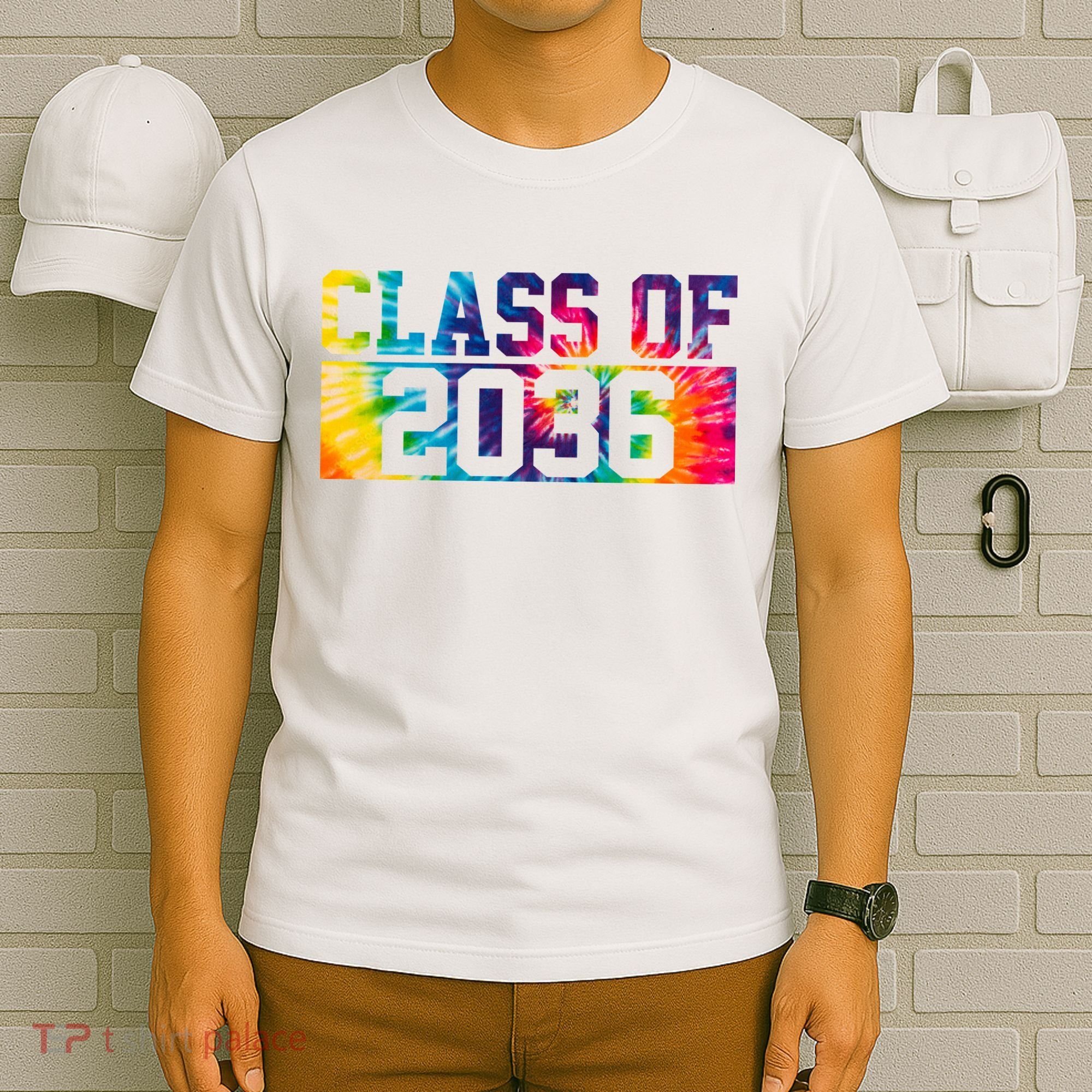 Class Of 2036 Graduation First Day Tie Dye T-Shirt