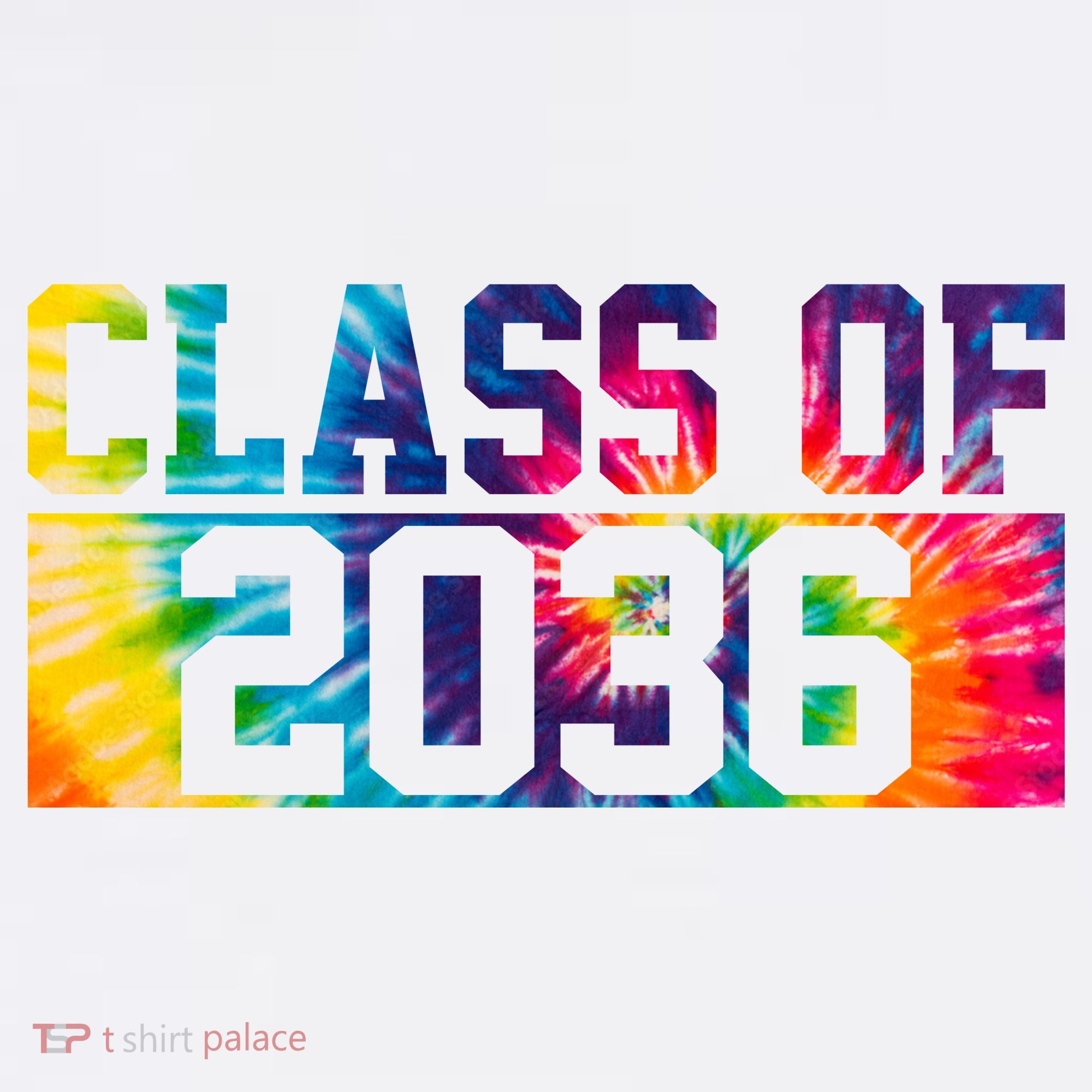 Class Of 2036 Graduation First Day Tie Dye Women's Hoodie