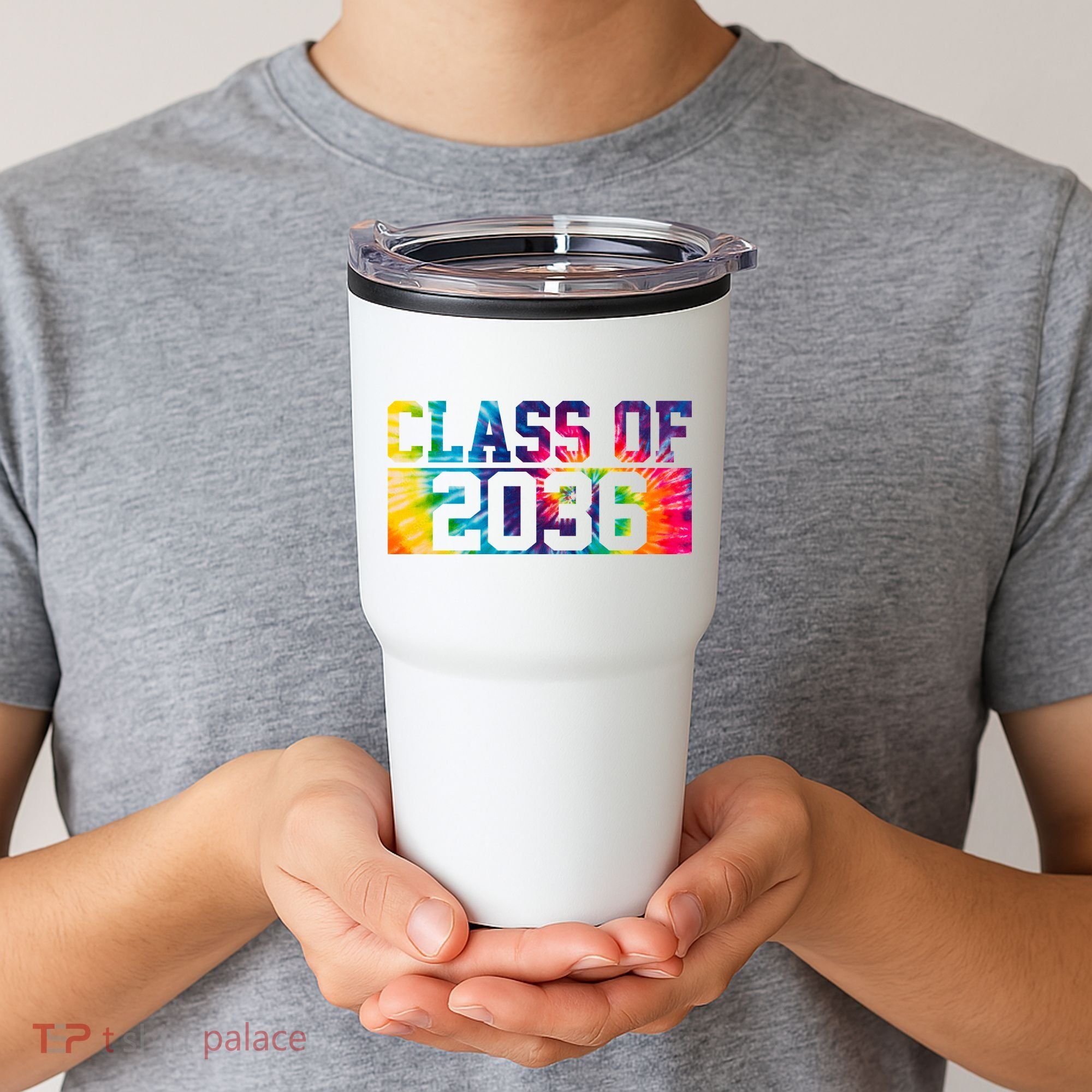 Class Of 2036 Graduation First Day Tie Dye Tumbler