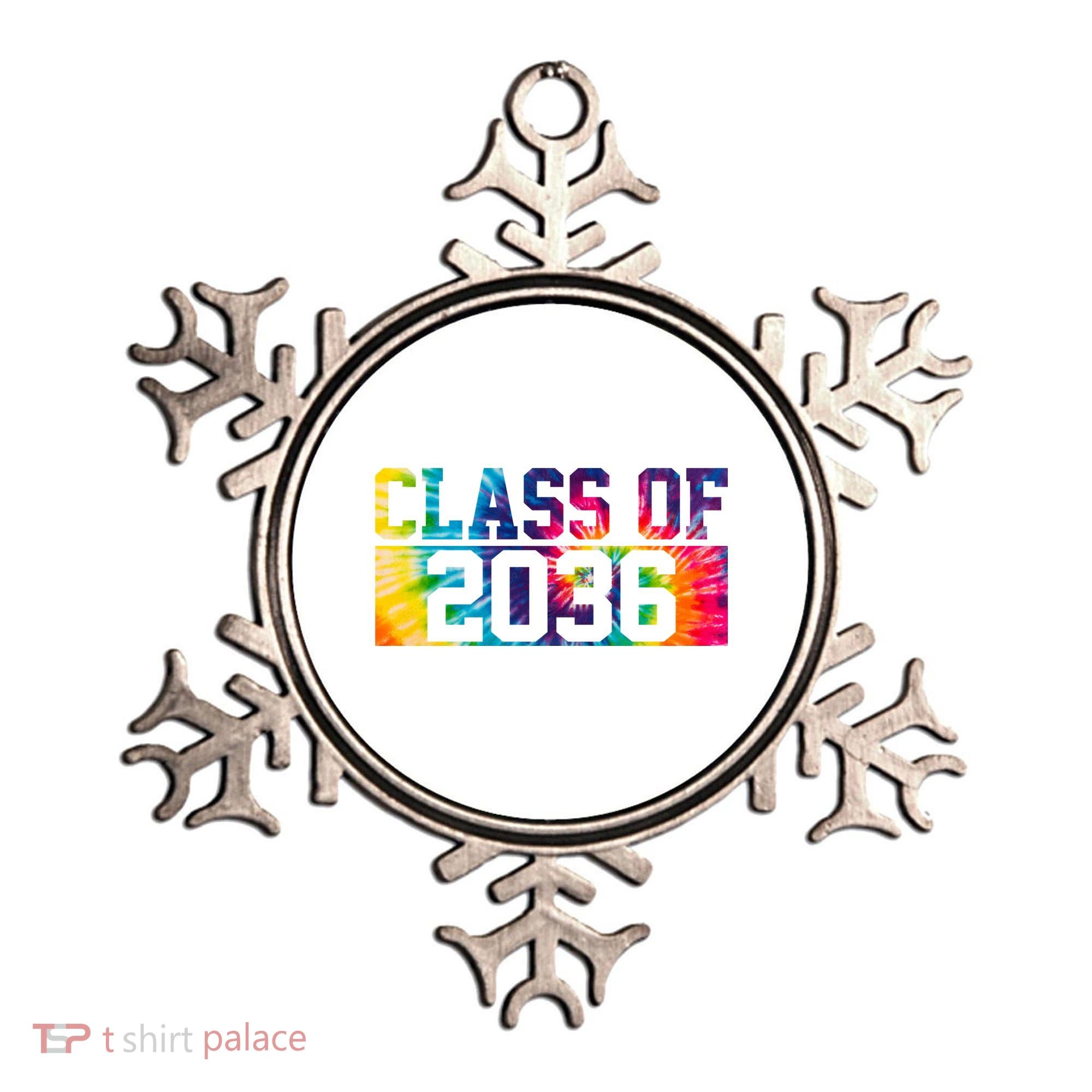 Class Of 2036 Graduation First Day Tie Dye Ornament