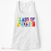 Class Of 2036 Graduation First Day Tie Dye Women's Tank Top thumb 0