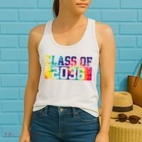 Class Of 2036 Graduation First Day Tie Dye Women's Tank Top thumb 2