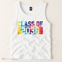 Class Of 2036 Graduation First Day Tie Dye Tank Top thumb 2