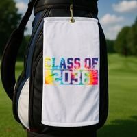 Class Of 2036 Graduation First Day Tie Dye Golf Towel thumb 2