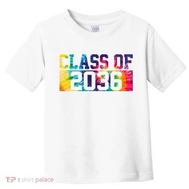 Class Of 2036 Graduation First Day Tie Dye Toddler T-Shirt