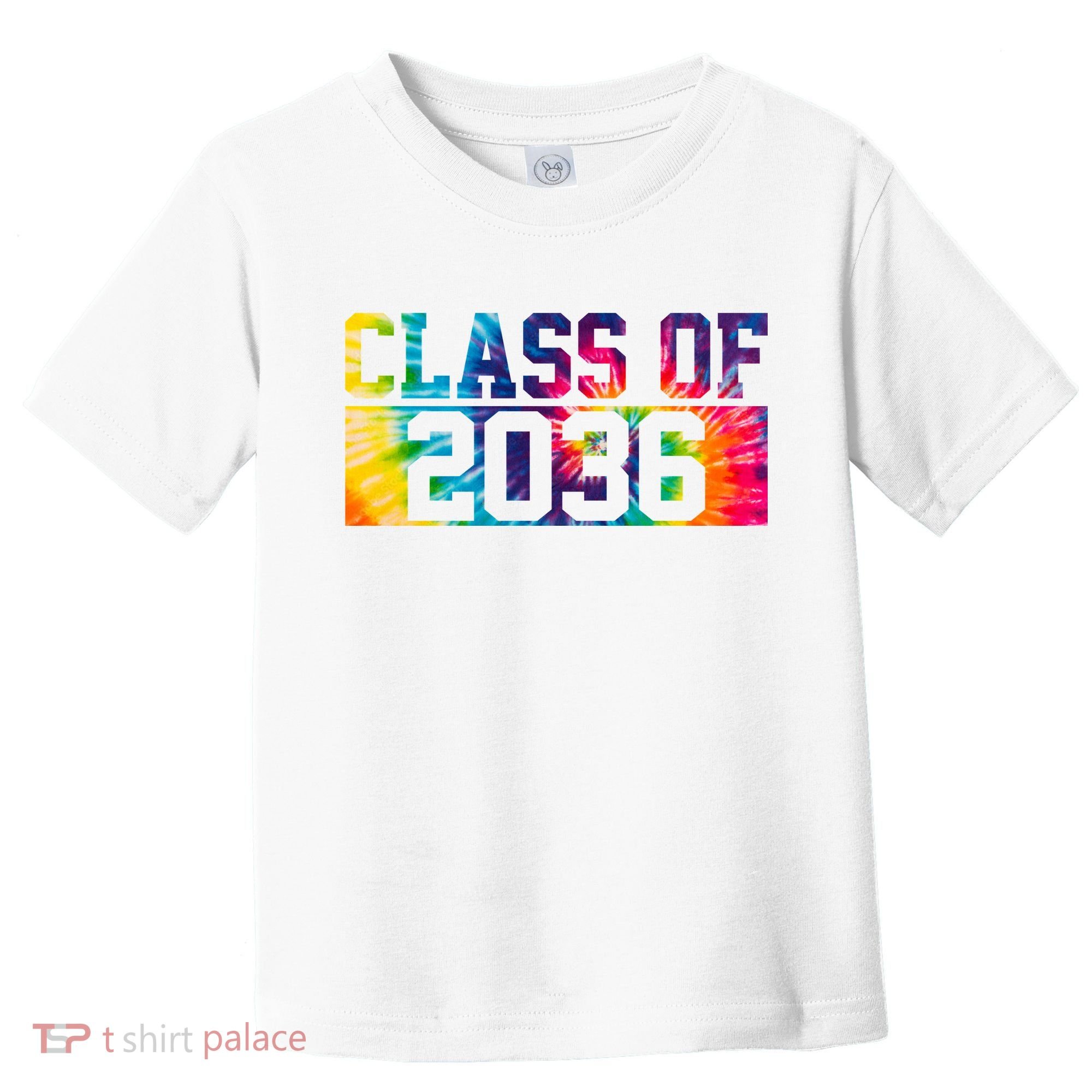 Class Of 2036 Graduation First Day Tie Dye Toddler T-Shirt