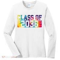 Class Of 2036 Graduation First Day Tie Dye Women's Long Sleeve Shirt thumb 0