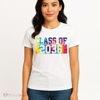 Class Of 2036 Graduation First Day Tie Dye Women's T-Shirt thumb 4