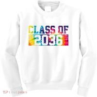 Class Of 2036 Graduation First Day Tie Dye Kids Sweatshirt thumb 0