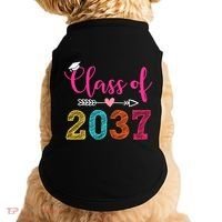 Class Of 2037 Pre K Grow With Me Graduation Doggie Tank thumb 0