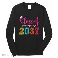 Class Of 2037 Pre K Grow With Me Graduation Long Sleeve Shirt thumb 0