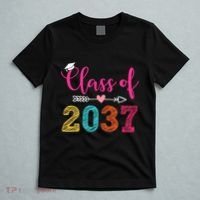 Class Of 2037 Pre K Grow With Me Graduation T-Shirt thumb 5