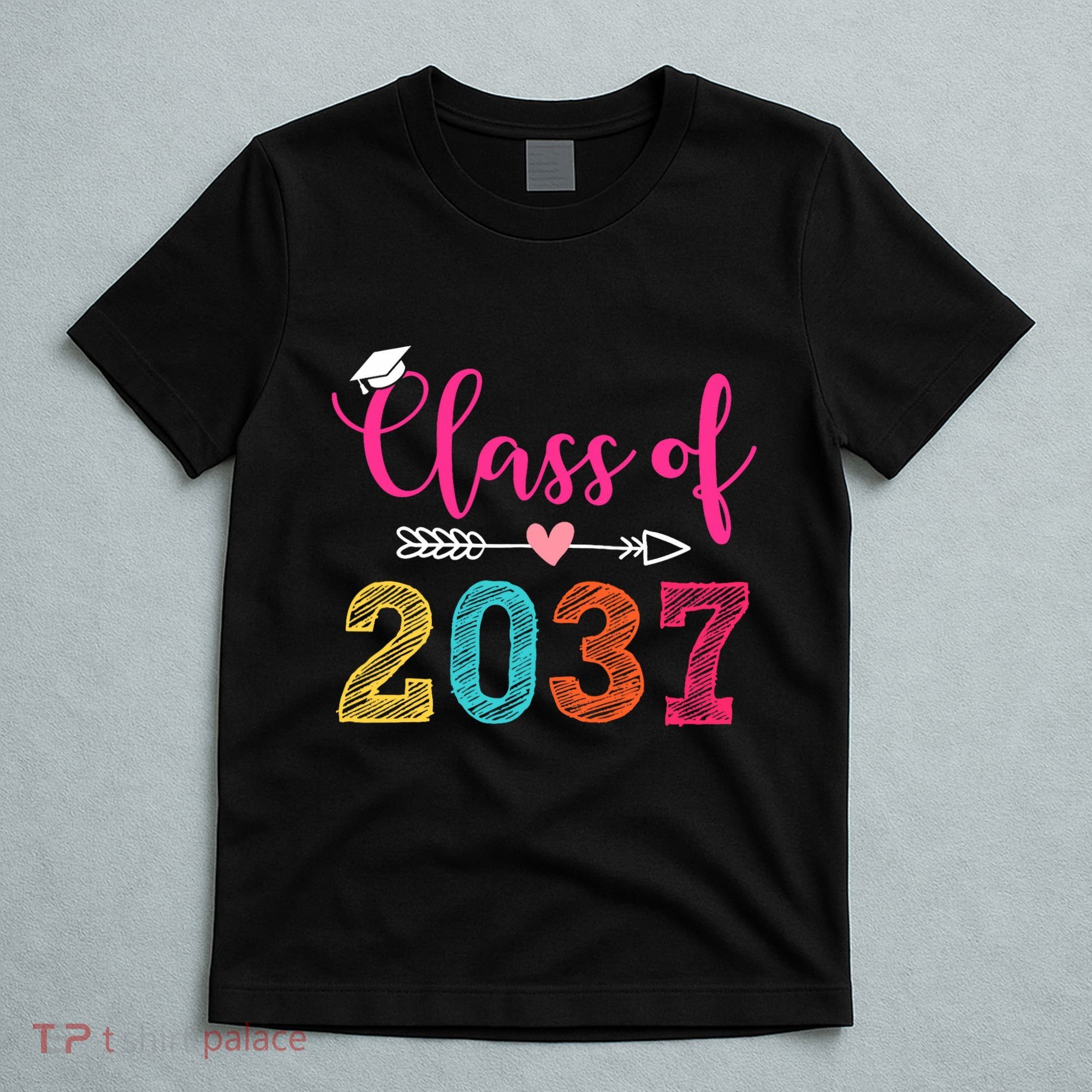 Class Of 2037 Pre K Grow With Me Graduation T-Shirt