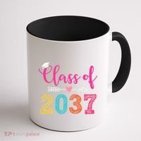 Class Of 2037 Pre K Grow With Me Graduation Coffee Mug thumb 1