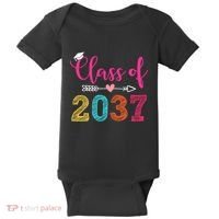 Class Of 2037 Pre K Grow With Me Graduation Baby Bodysuit thumb 0