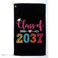 Class Of 2037 Pre K Grow With Me Graduation Golf Towel thumb 0