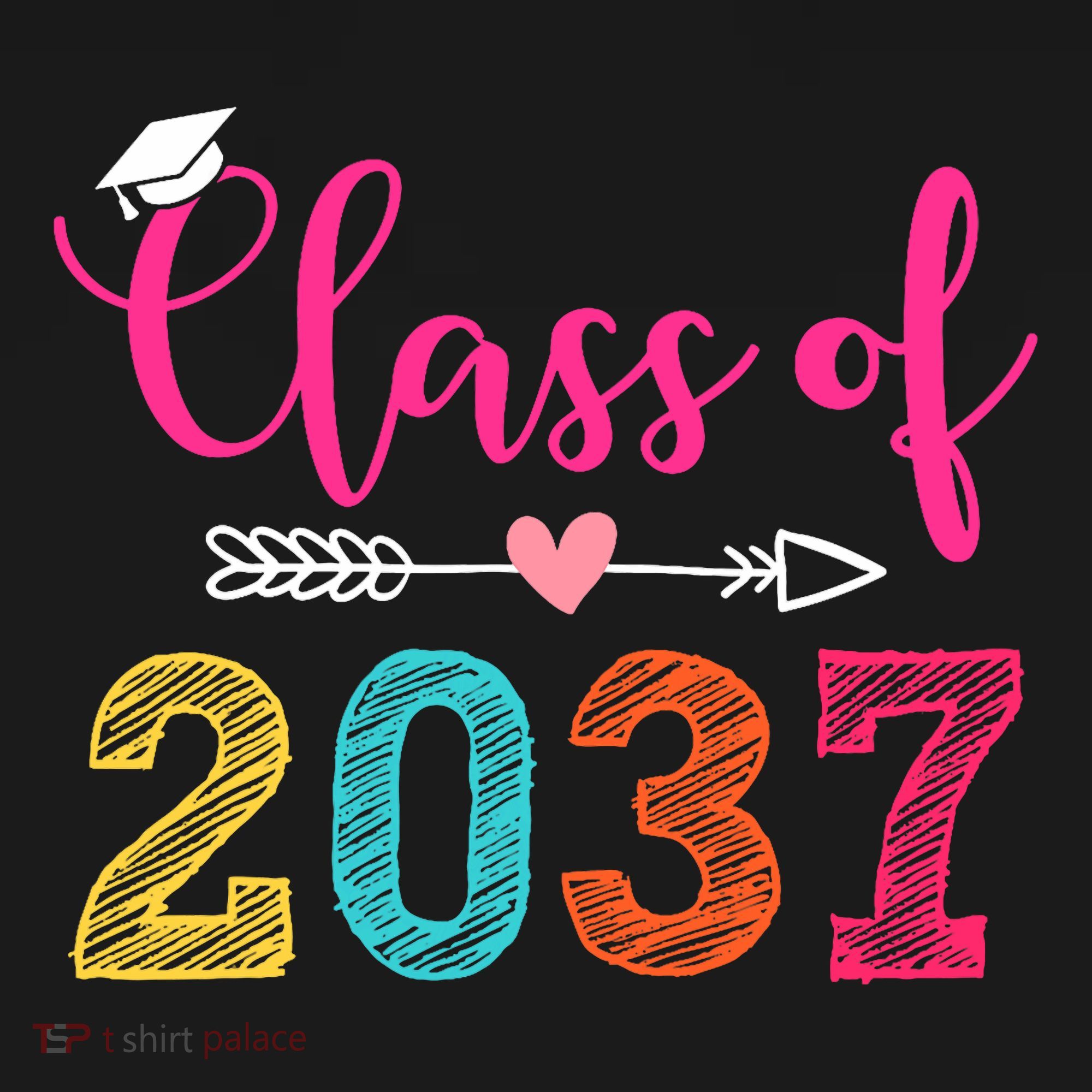 Class Of 2037 Pre K Grow With Me Graduation Visor