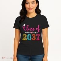 Class Of 2037 Pre K Grow With Me Graduation Women's T-Shirt thumb 4