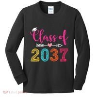 Class Of 2037 Pre K Grow With Me Graduation Kids Long Sleeve Shirt thumb 0