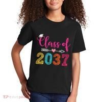 Class Of 2037 Pre K Grow With Me Graduation Kids T-Shirt thumb 2