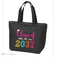 Class Of 2037 Pre K Grow With Me Graduation Tote Bag thumb 3