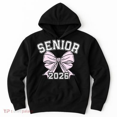 Class Of 2026 Senior Coquette Bow Aesthetic Hoodie