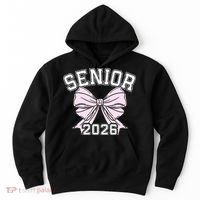 Class Of 2026 Senior Coquette Bow Aesthetic Hoodie thumb 0