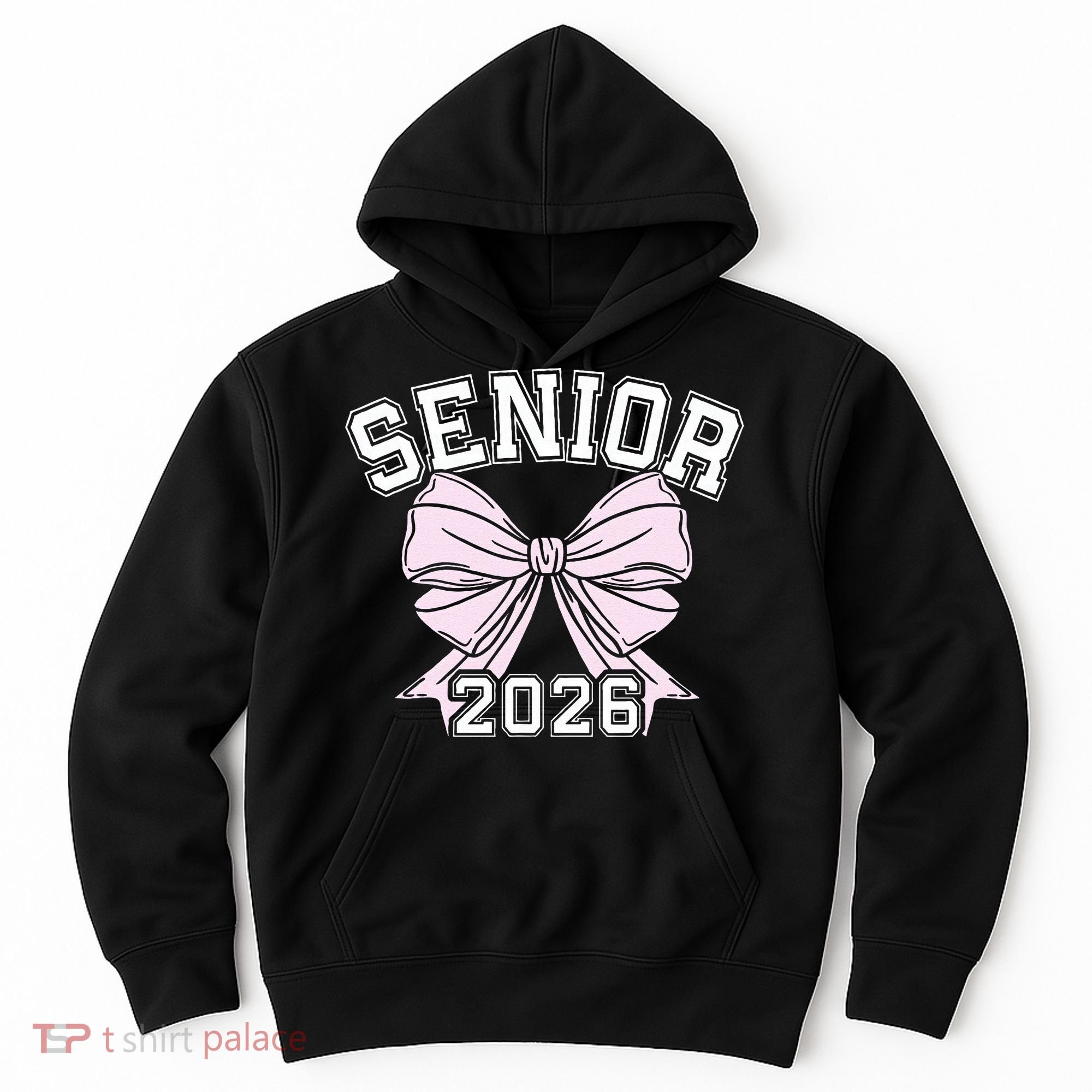 Class Of 2026 Senior Coquette Bow Aesthetic Hoodie