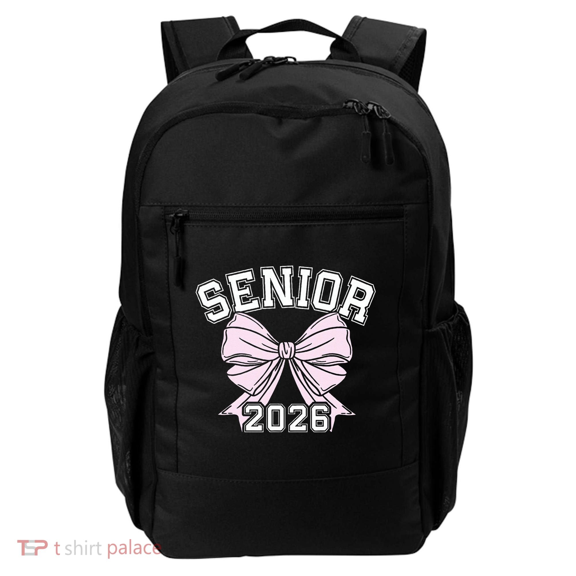 Class Of 2026 Senior Coquette Bow Aesthetic Backpack