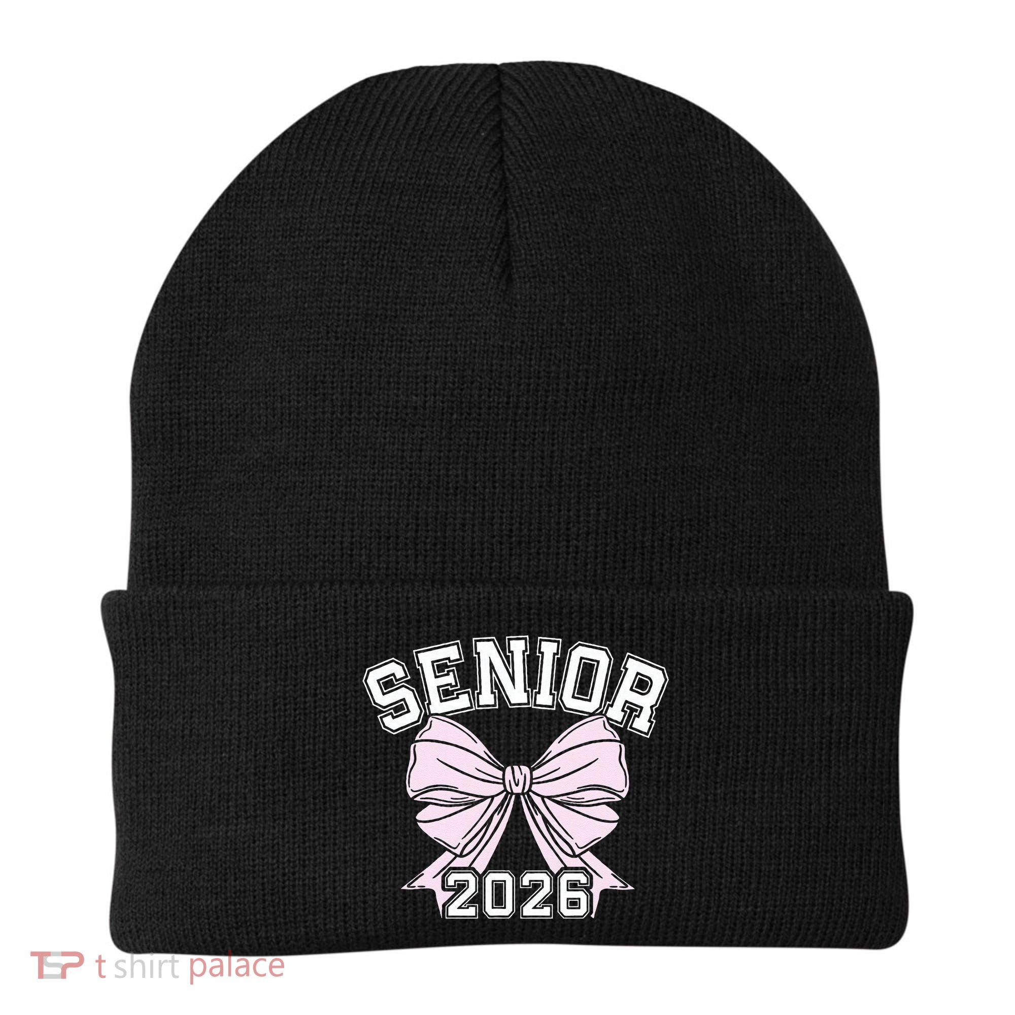 Class Of 2026 Senior Coquette Bow Aesthetic Beanie