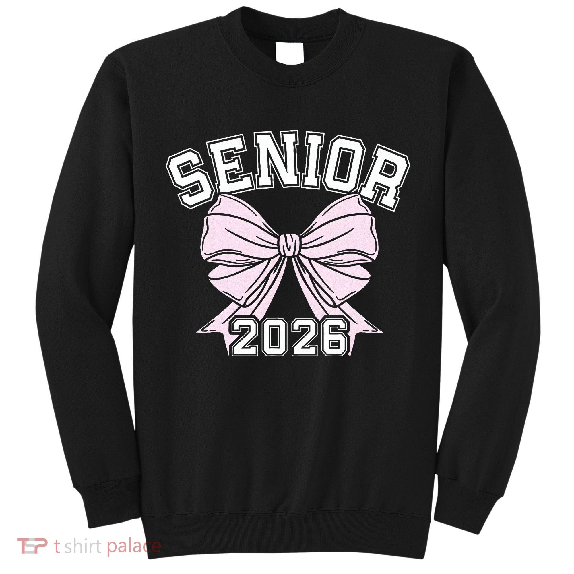 Class Of 2026 Senior Coquette Bow Aesthetic Tall Sweatshirt
